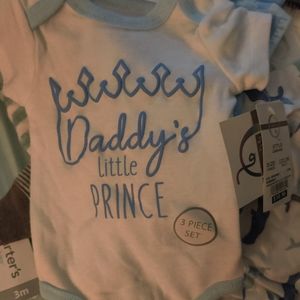 Newborn boys 3pk creepers